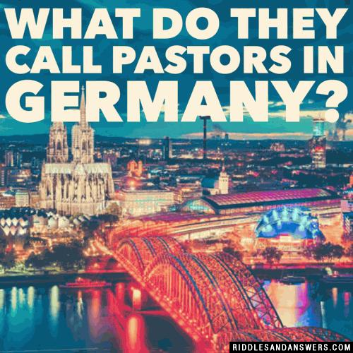 What do they call pastors in Germany?