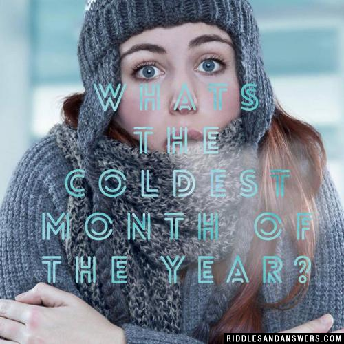 Whats the coldest month of the year?