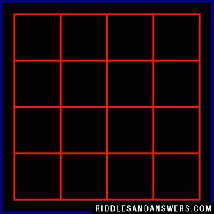 How many squares are in the figure above? 