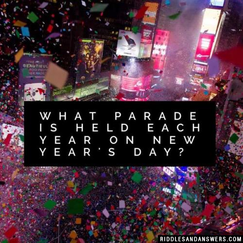 What parade is held each year on New Year's Day?