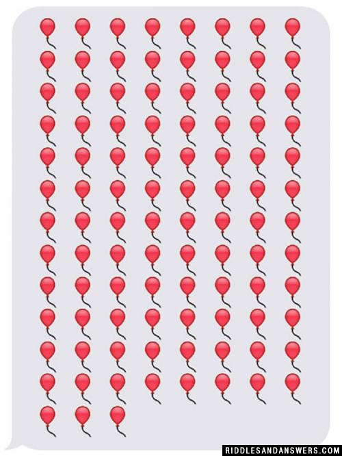 Can you solve the balloon emoji riddle?