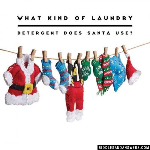 What kind of laundry detergent does Santa use?