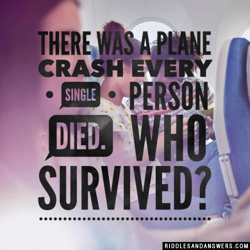 There was a plane crash every single person died. Who survived?