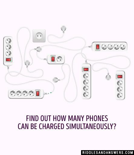 How many phones can be charged at once?