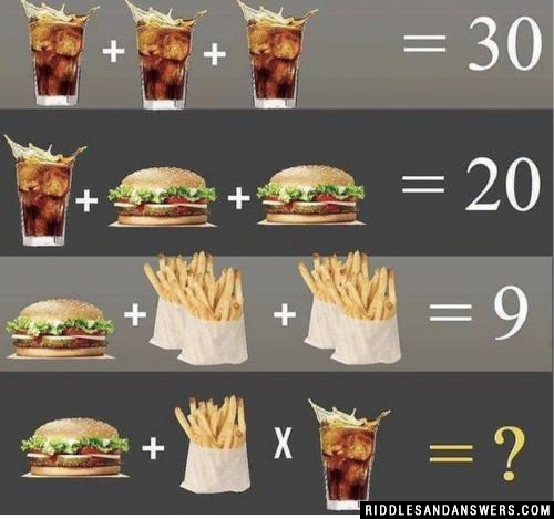 A brainteaser involving what looks like some simple math with McDonald's burgers and fries has left people starving for the correct answer. Can you solve this McDonalds riddle?