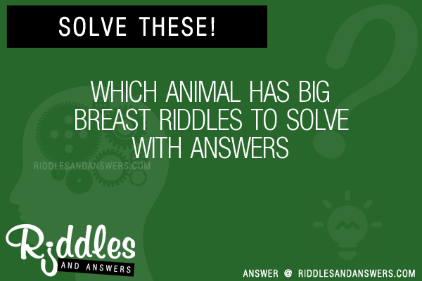 30+ Which Animal Has Big Breast Riddles With Answers To Solve - Puzzles &  Brain Teasers And Answers To Solve 2023 - Puzzles & Brain Teasers